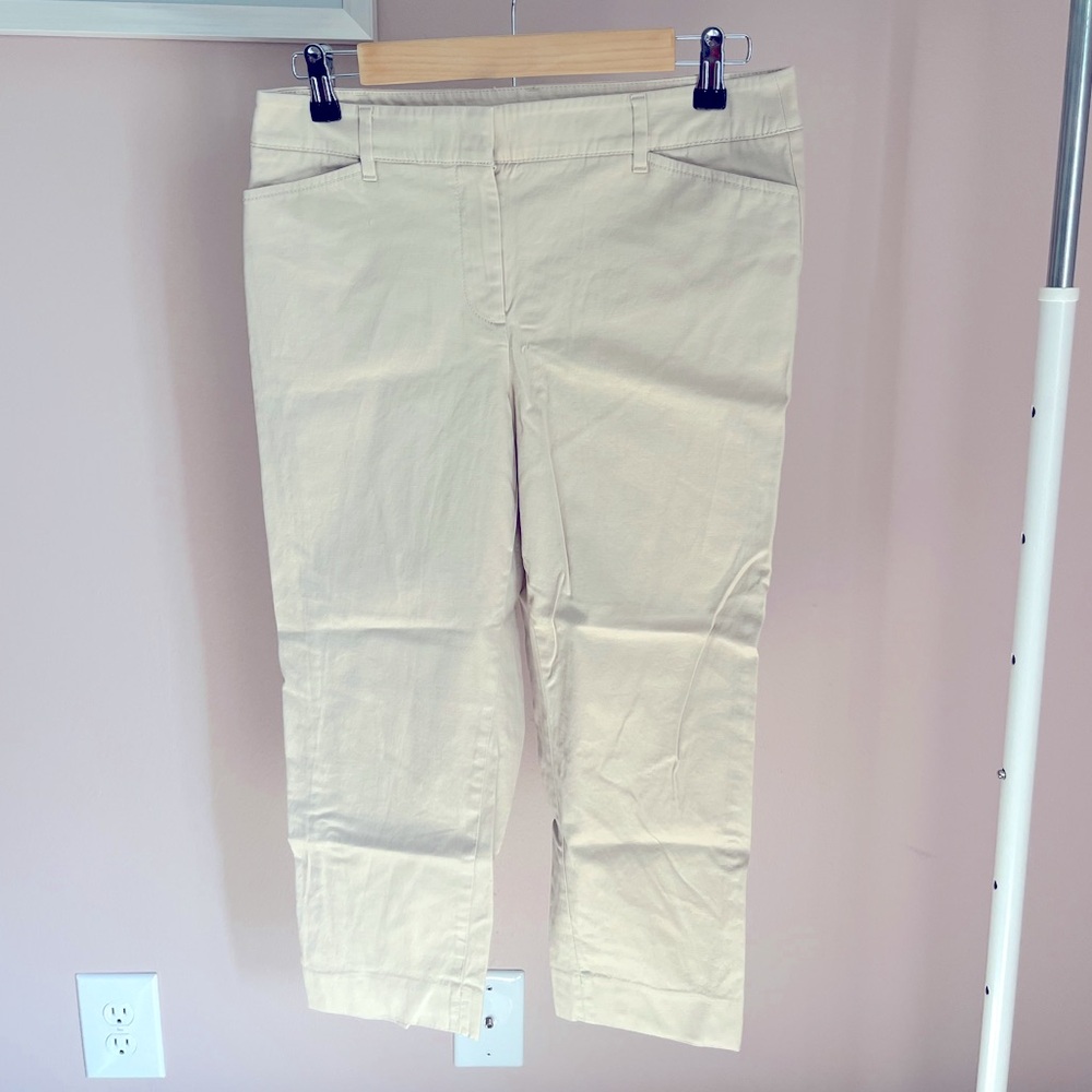 Talbots kahki Perfect Crop capri